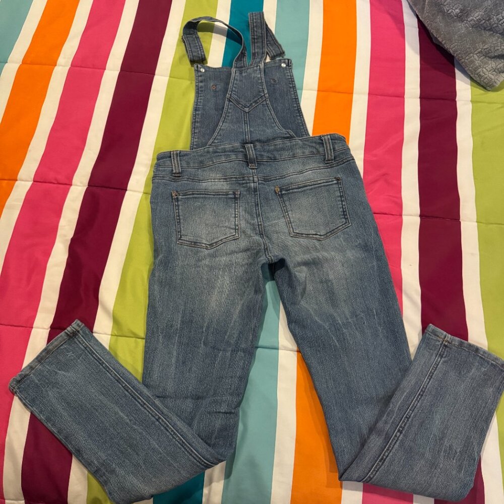 Cherokee Classic Medium Wash Denim Overalls – Adjustable Straps – Size L - Picture 8 of 8